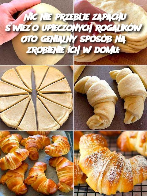 Nic nie przebije zapachu świeżo upieczonych rogalików Oto genialny sposób na zrobienie ich w domu: