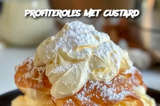 Profiteroles met Custard