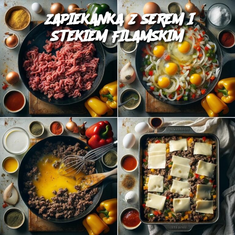 ZAPIEKANKA Z SEREM I STEKIEM FILAMSKIM