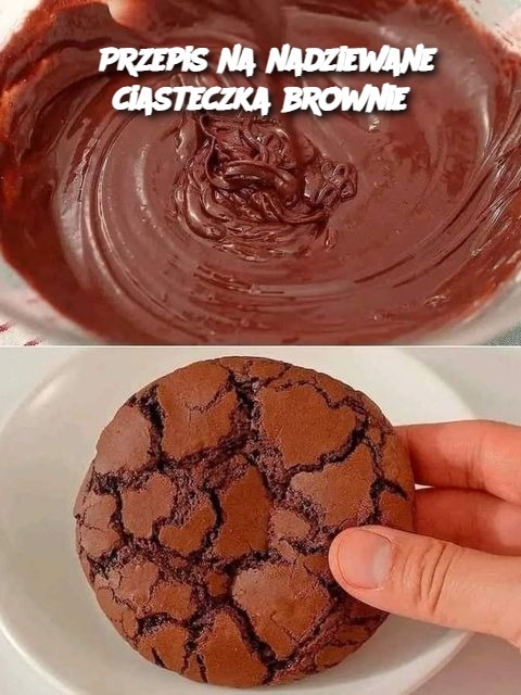 Przepis na nadziewane ciasteczka brownie