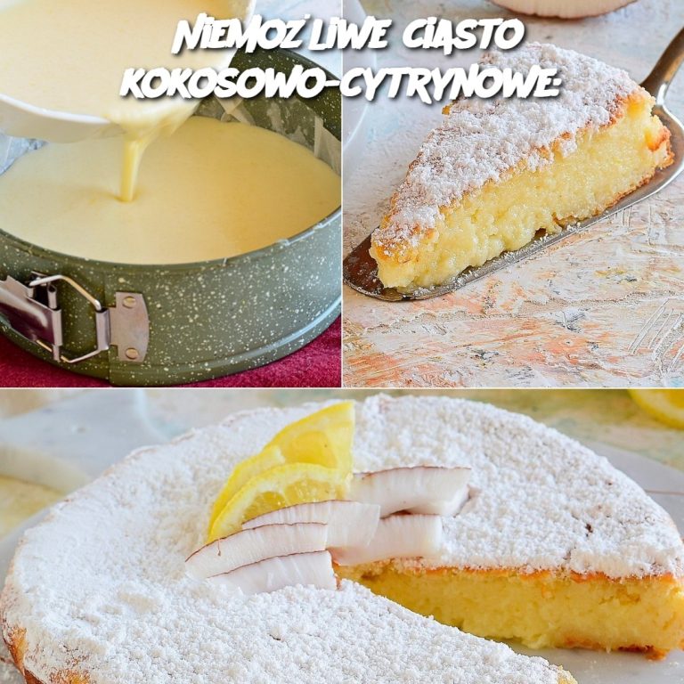 Niemożliwe ciasto kokosowo-cytrynowe: