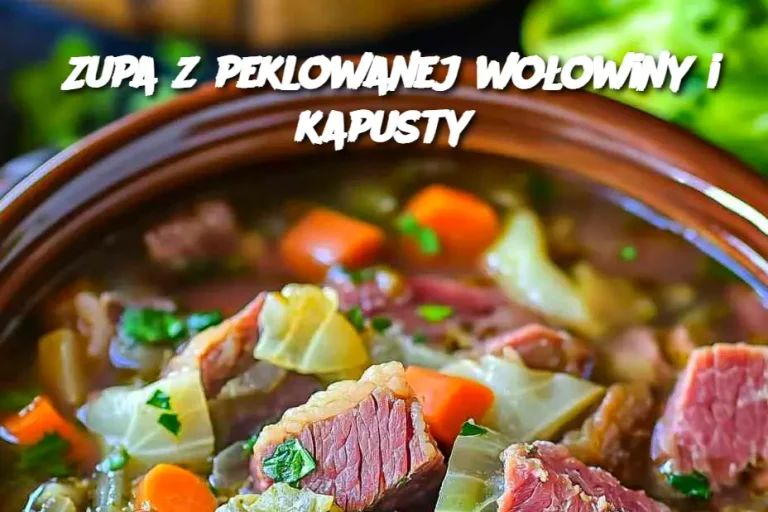 Zupa z peklowanej wołowiny i kapusty