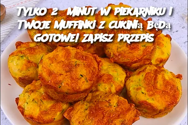 Tylko 25 minut w piekarniku i Twoje muffinki z cukinią będą gotowe! Zapisz przepis