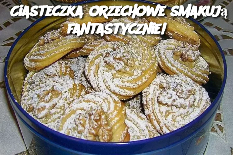 Ciasteczka orzechowe smakują fantastycznie!