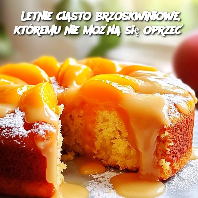 Letnie ciasto brzoskwiniowe, któremu nie można się oprzeć