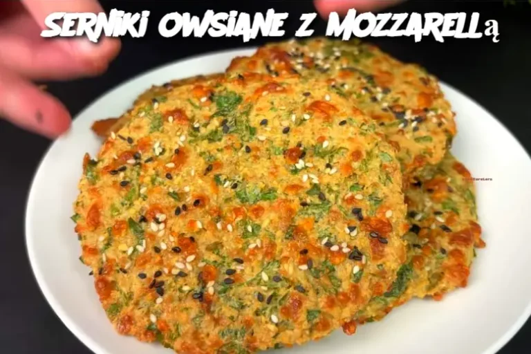 Serniki owsiane z mozzarellą