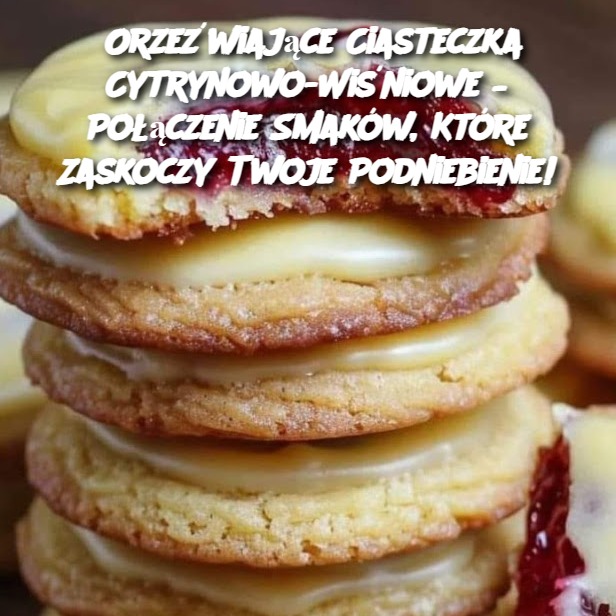 Orzeźwiające Ciasteczka Cytrynowo-Wiśniowe – Połączenie Smaków, Które Zaskoczy Twoje Podniebienie!