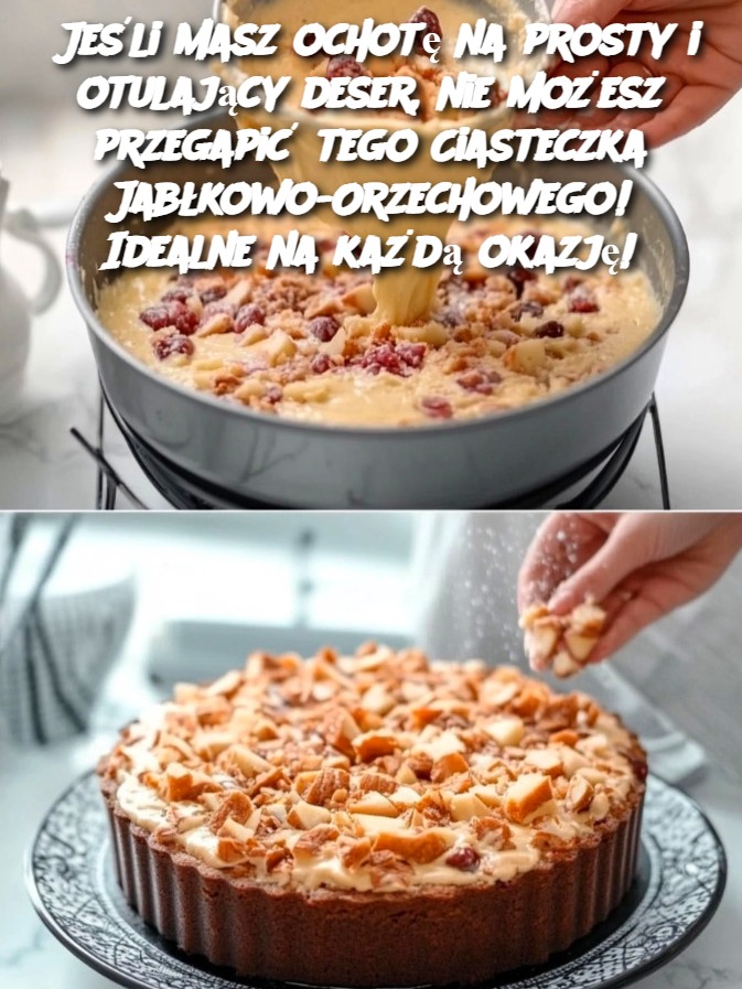 Jeśli masz ochotę na prosty i otulający deser, nie możesz przegapić tego Ciasteczka Jabłkowo-Orzechowego! Idealne na każdą okazję!