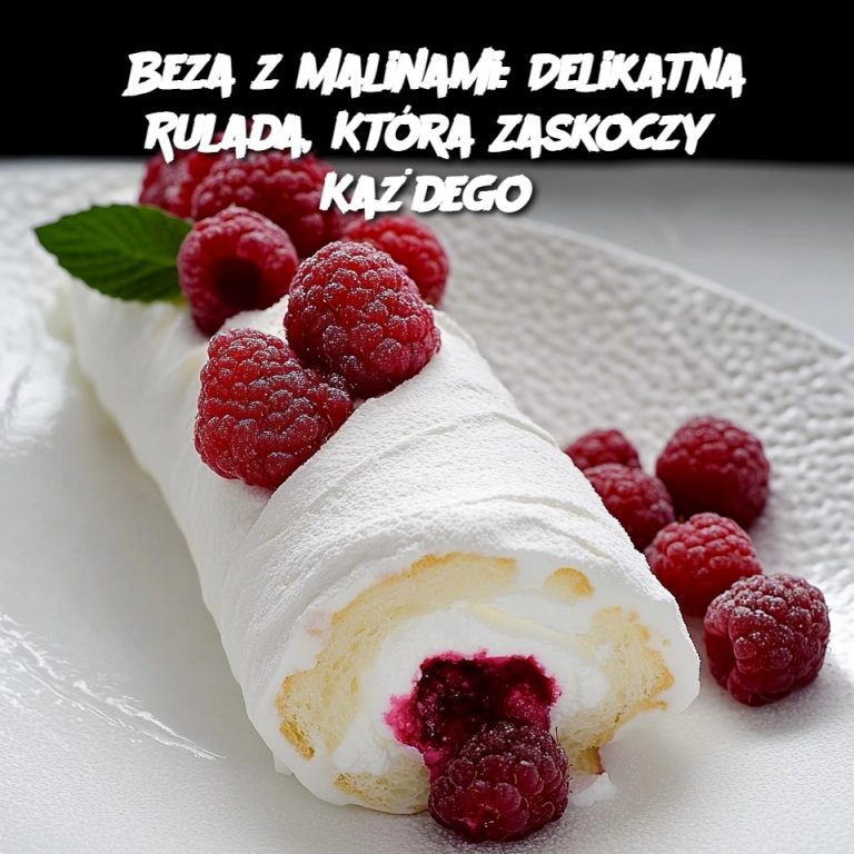 Beza z Malinami: Delikatna Rulada, Która Zaskoczy Każdego