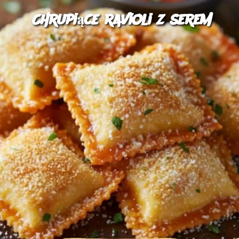 Chrupiące ravioli z serem