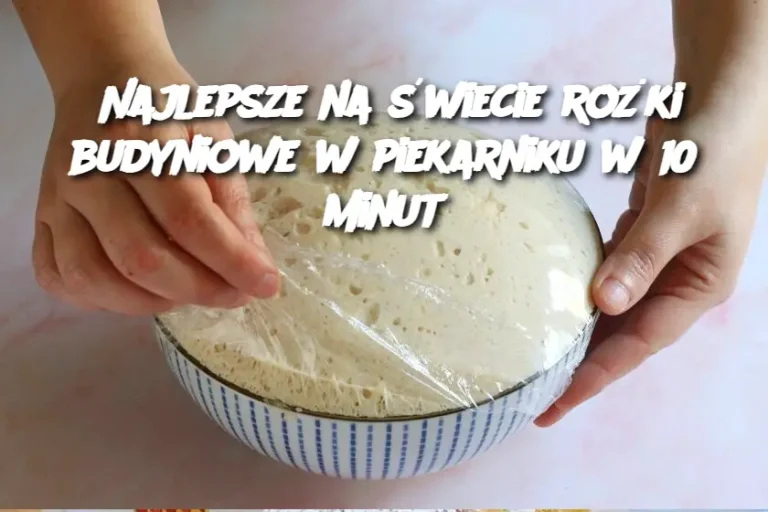 Najlepsze na świecie rożki budyniowe w piekarniku w 10 minut