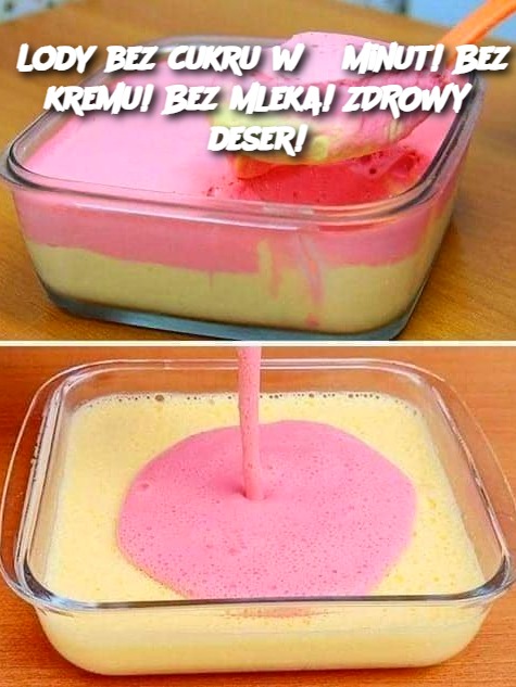 Lody bez cukru w 5 minut! Bez kremu! Bez mleka! ZDROWY deser!