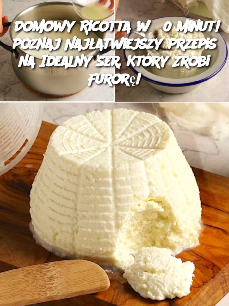 Domowy Ricotta w 30 Minut! Poznaj Najłatwiejszy Przepis na Idealny Ser, Który Zrobi Furorę!