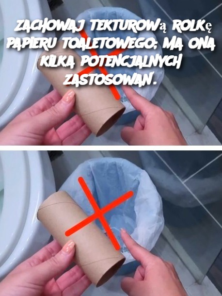 Zachowaj tekturową rolkę papieru toaletowego; ma ona kilka potencjalnych zastosowań.