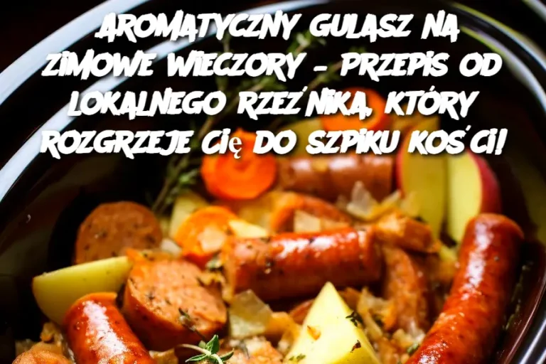 Aromatyczny gulasz na zimowe wieczory – Przepis od lokalnego rzeźnika, który rozgrzeje Cię do szpiku kości!