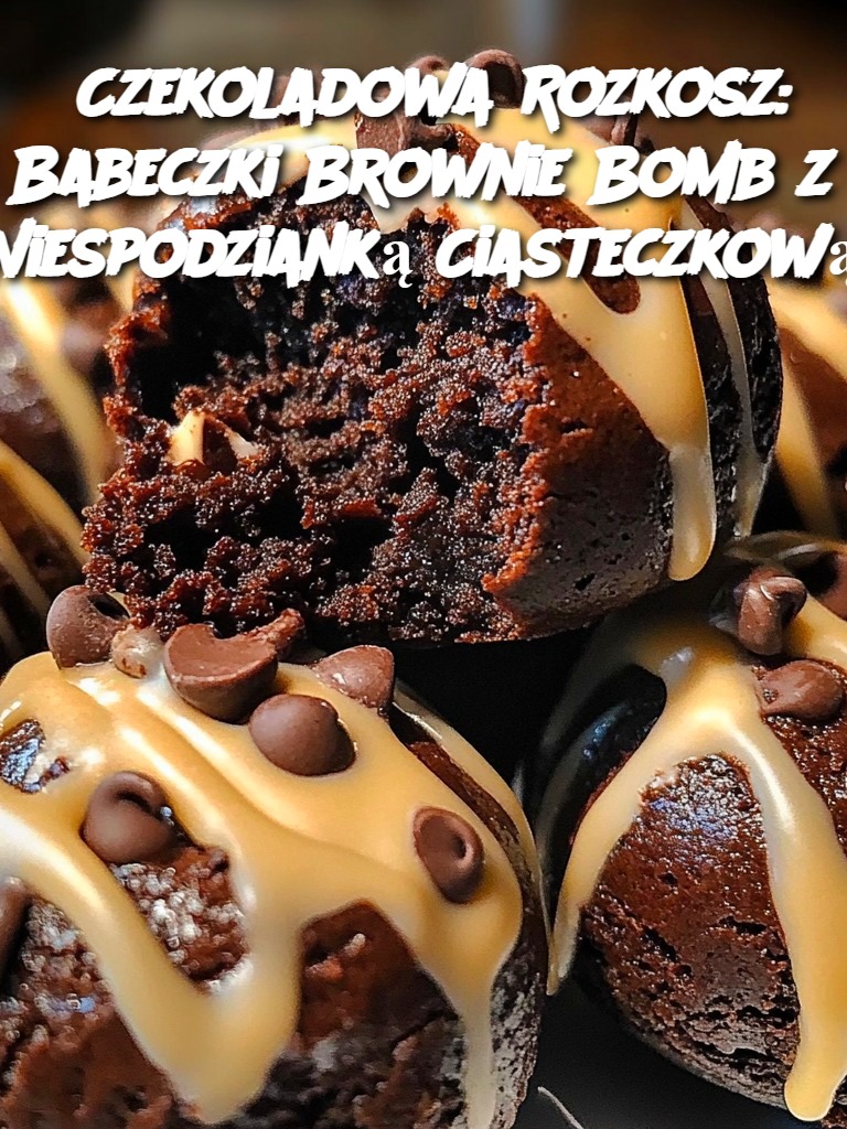 Czekoladowa Rozkosz: Babeczki Brownie Bomb z Niespodzianką Ciasteczkową