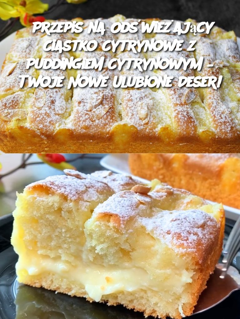 Przepis na Odświeżający Ciastko Cytrynowe z Puddingiem Cytrynowym – Twoje Nowe Ulubione Deser!