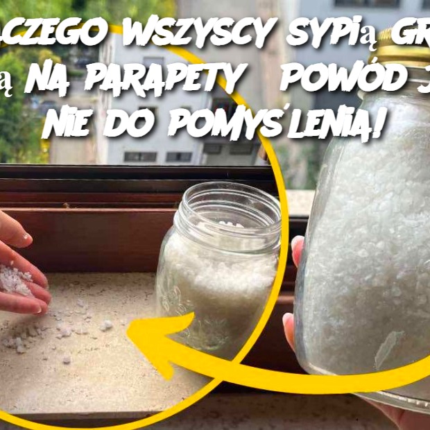 Dlaczego wszyscy sypią grubą solą na parapety? Powód jest nie do pomyślenia!