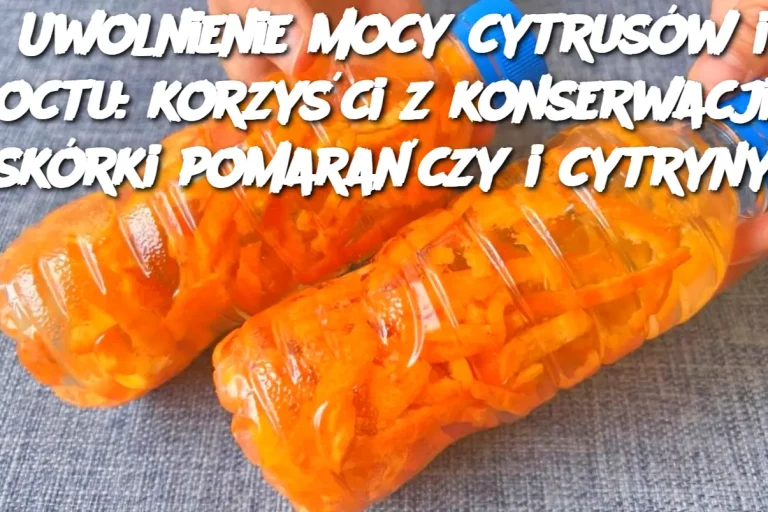 Uwolnienie mocy cytrusów i octu: korzyści z konserwacji skórki pomarańczy i cytryny