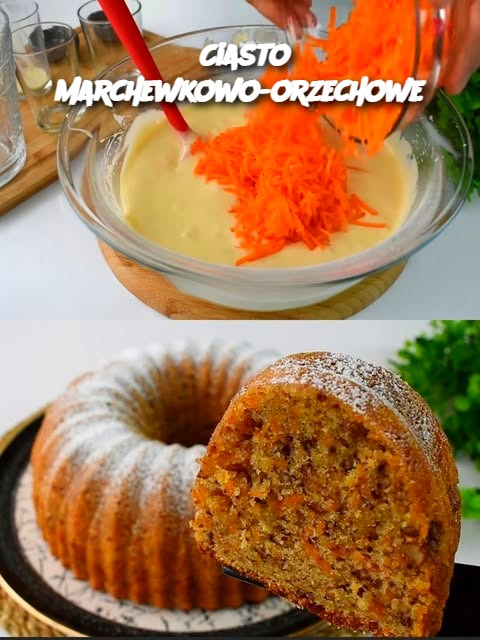 Ciasto marchewkowo-orzechowe