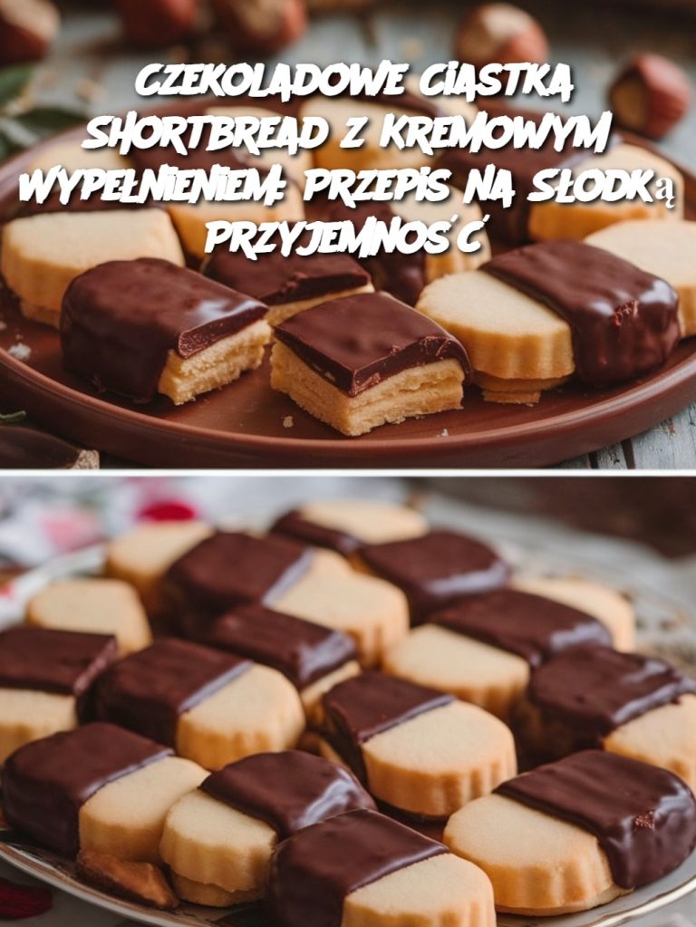 Czekoladowe Ciastka Shortbread z Kremowym Wypełnieniem: Przepis na Słodką Przyjemność