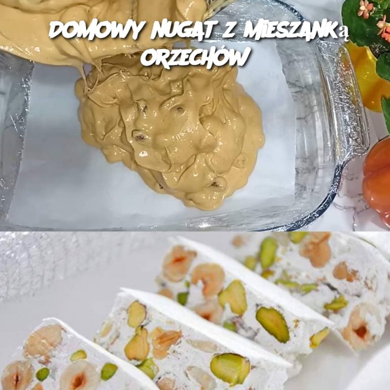 Domowy nugat z mieszanką orzechów