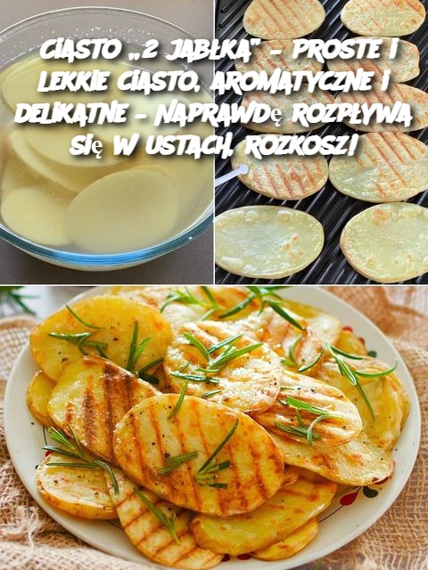 Ciasto „2 jabłka” – Proste i lekkie ciasto, aromatyczne i delikatne – Naprawdę rozpływa się w ustach, rozkosz!