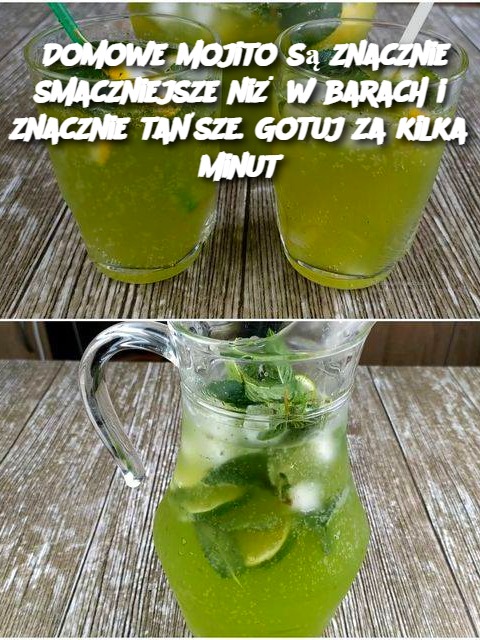 Domowe mojito są znacznie smaczniejsze niż w barach i znacznie tańsze. Gotuj za kilka minut