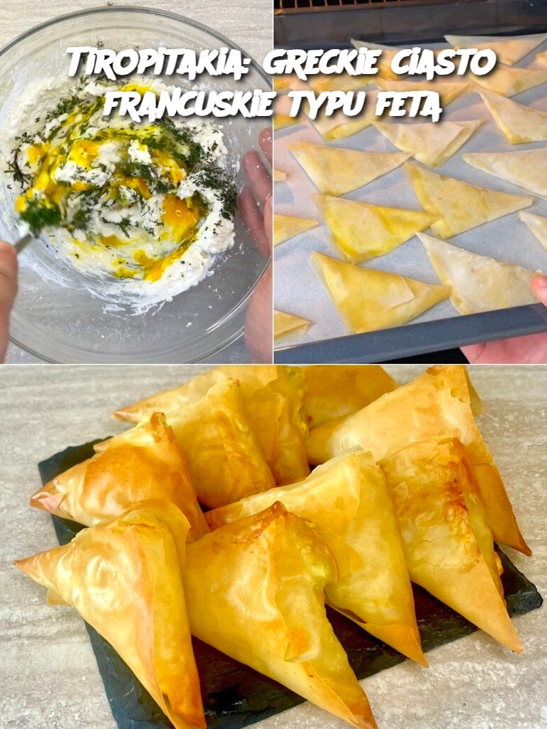 Tiropitakia: greckie ciasto francuskie typu feta