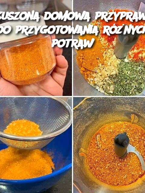 Suszona domowa przyprawa do przygotowania różnych potraw