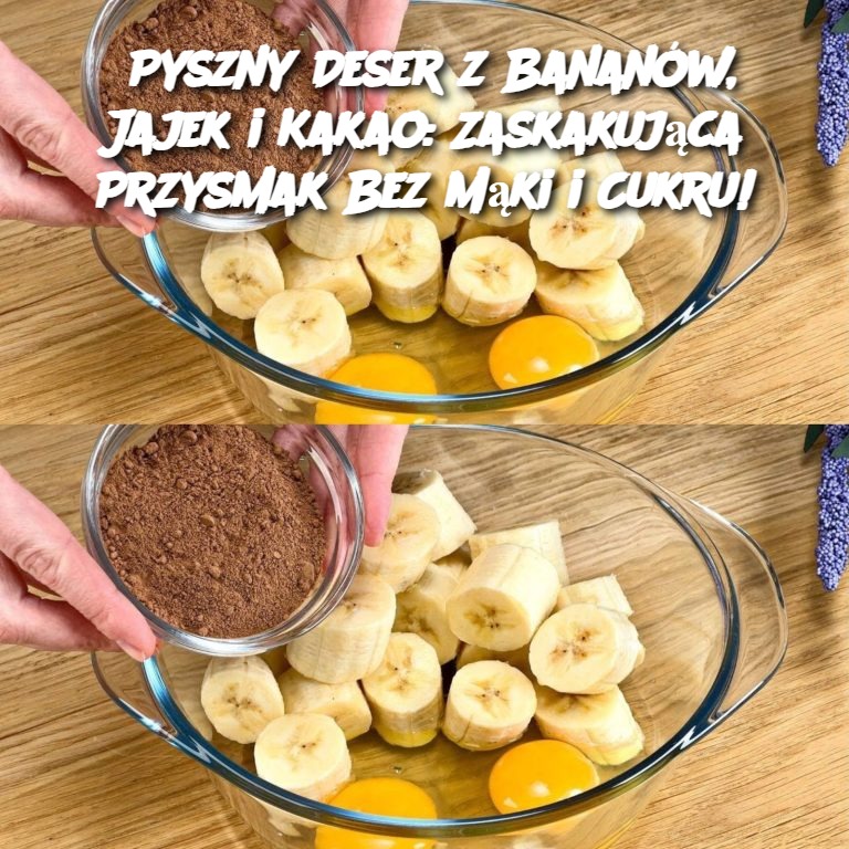 Pyszny Deser z Bananów, Jajek i Kakao: Zaskakująca Przysmak Bez Mąki i Cukru!