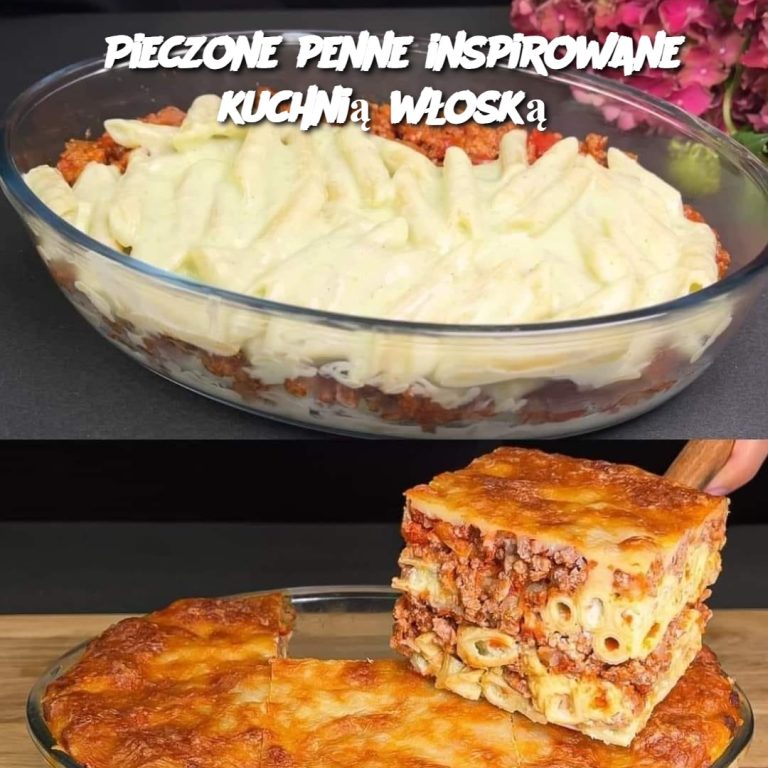 Pieczone penne inspirowane kuchnią włoską