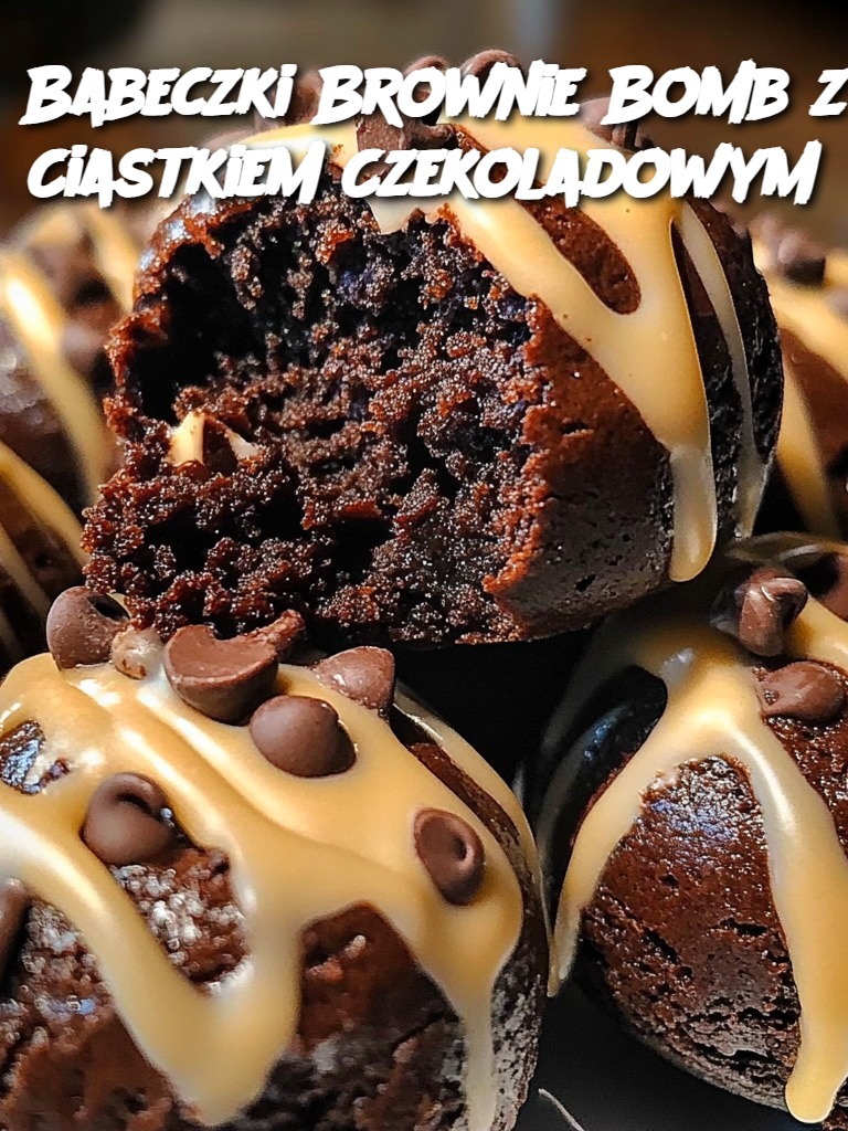 Babeczki Brownie Bomb z Ciastkiem Czekoladowym