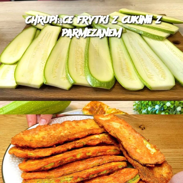 Chrupiące frytki z cukinii z parmezanem