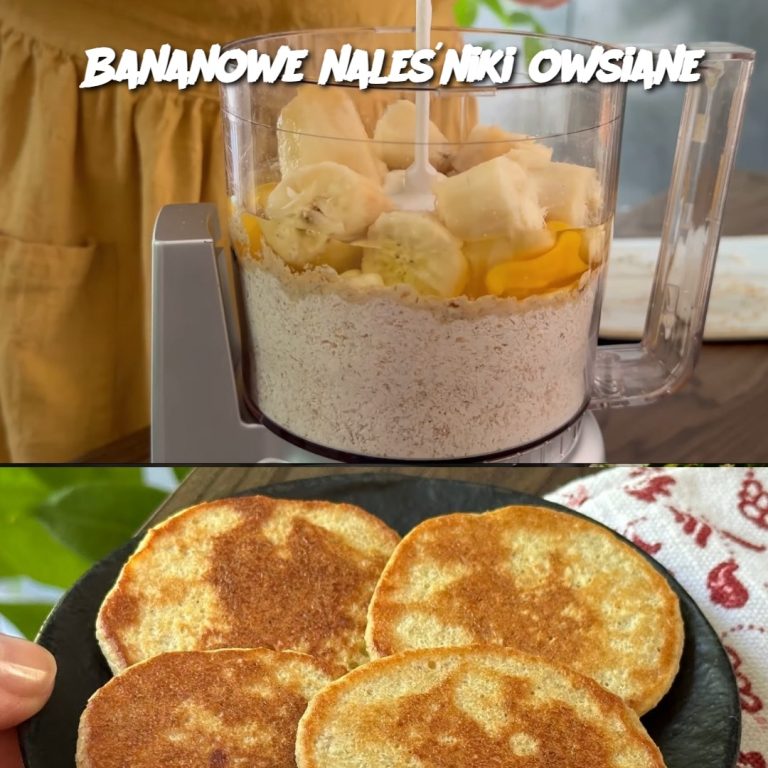 Bananowe naleśniki owsiane