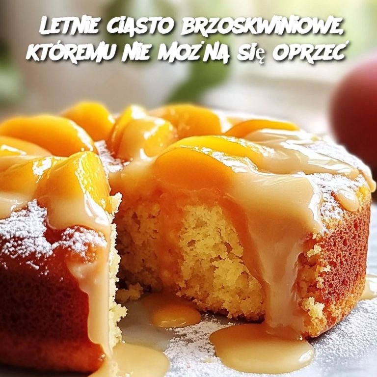 Letnie ciasto brzoskwiniowe, któremu nie można się oprzeć