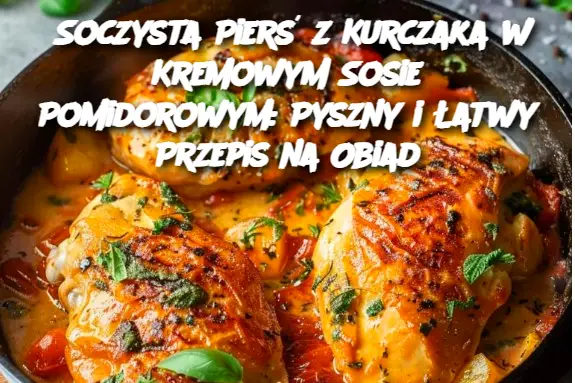 Soczysta Pierś z Kurczaka w Kremowym Sosie Pomidorowym: Pyszny i Łatwy Przepis na Obiad