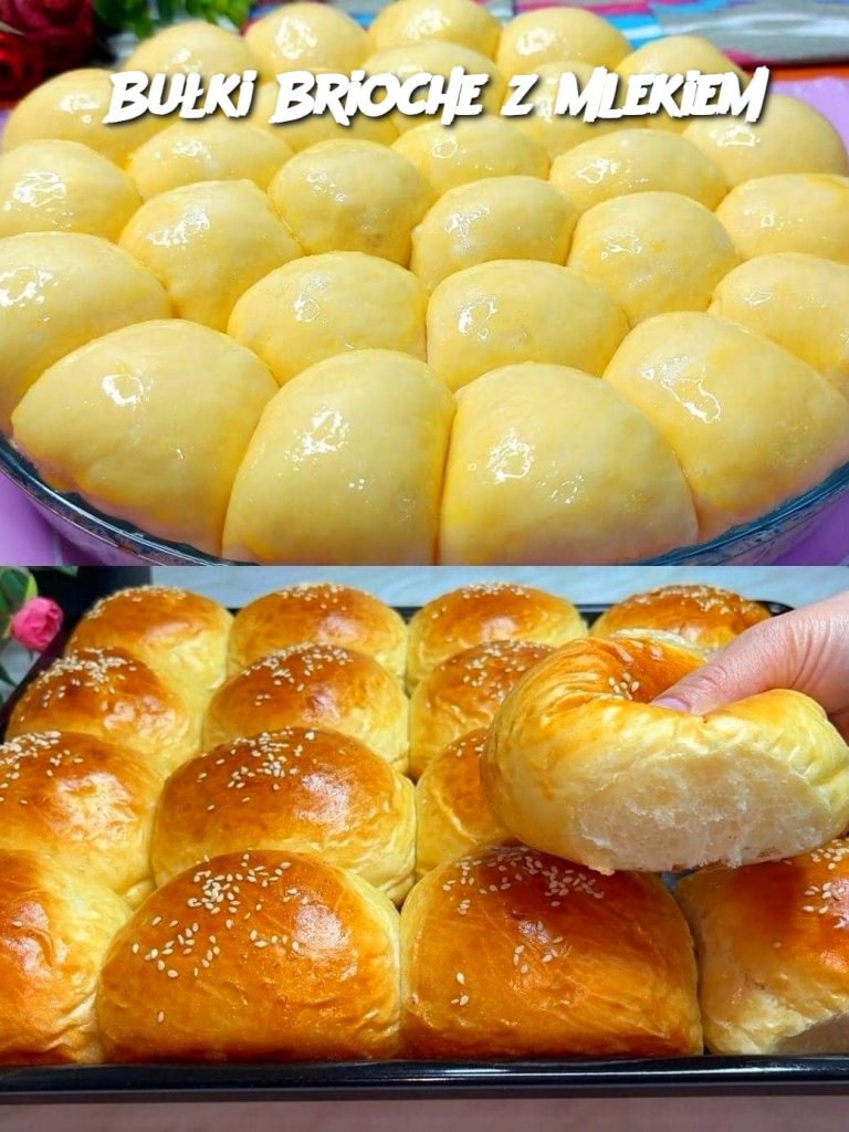 Bułki Brioche z mlekiem