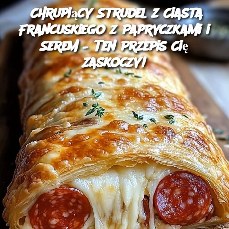 Chrupiący Strudel z Ciasta Francuskiego z Papryczkami i Serem – Ten Przepis Cię Zaskoczy!