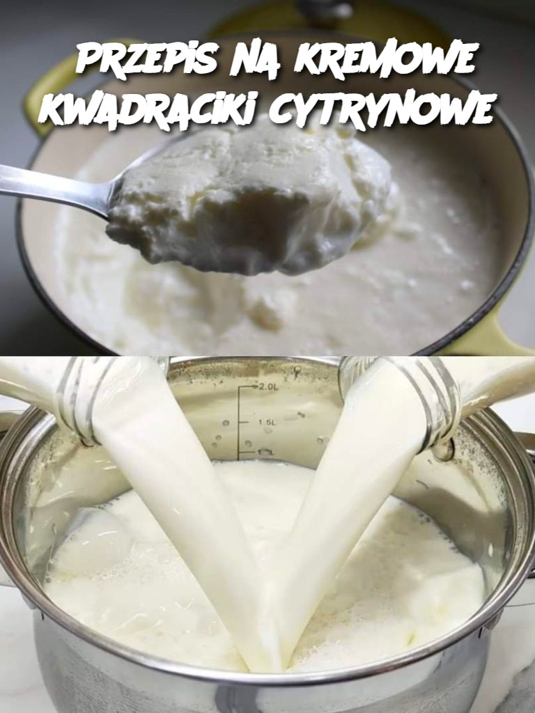 Przepis na kremowe kwadraciki cytrynowe