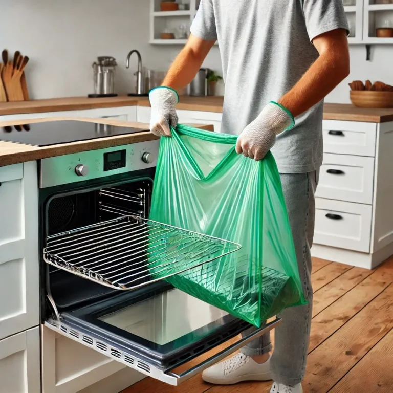 Oto jak czyszczę ruszt piekarnika: Używam 1 plastikowej torby i jest jak nowy!