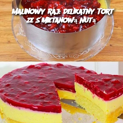 Malinowy Raj: Delikatny Tort ze Śmietanową Nutą