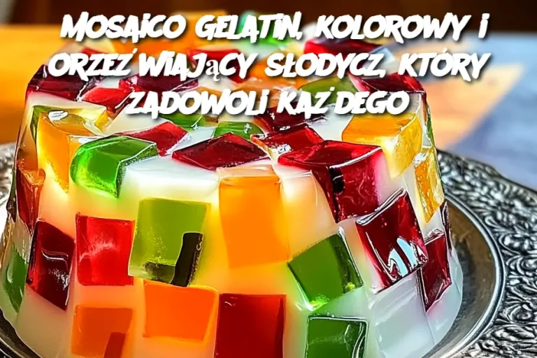 Mosaico Gelatin, kolorowy i orzeźwiający słodycz, który zadowoli każdego