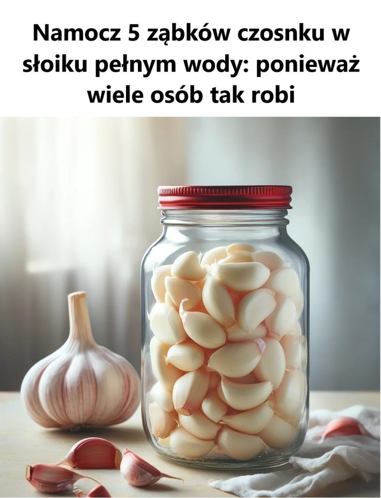 Sekret Zdrowia: Dlaczego Warto Moczyć Czosnek w Wodzie?