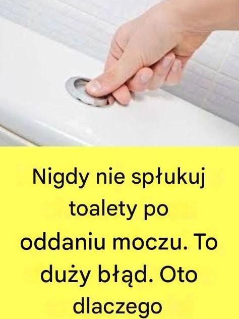 Dlaczego Niezwykle Ważne Jest, by Nie Spłukiwać Toalety Po Każdym Oddaniu Mocz?