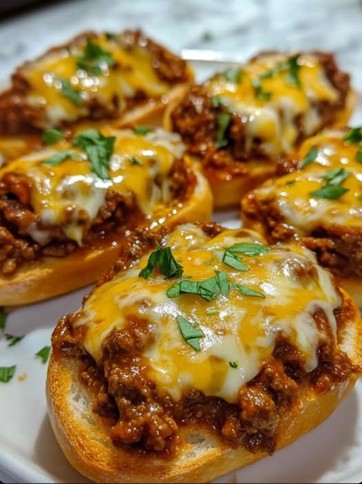 Przepis na grzanki czosnkowe Sloppy Joes