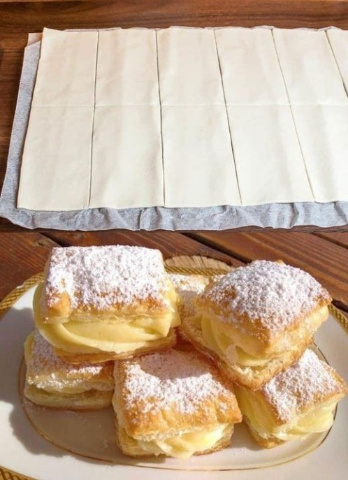 Budyń waniliowy w cieście francuskim – prosty sposób na smaczny deser