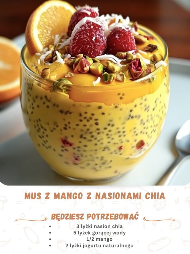 MUS Z MANGO Z NASIONAMI CHIA To zdrowa i pyszna przekąska!