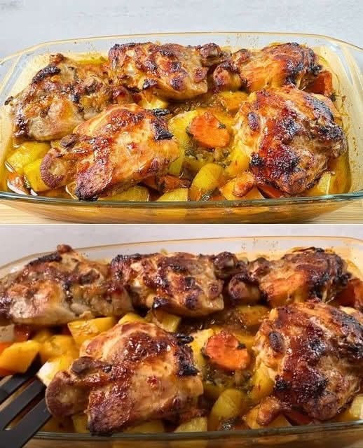 Cosce di pollo e potato – Pyszne danie