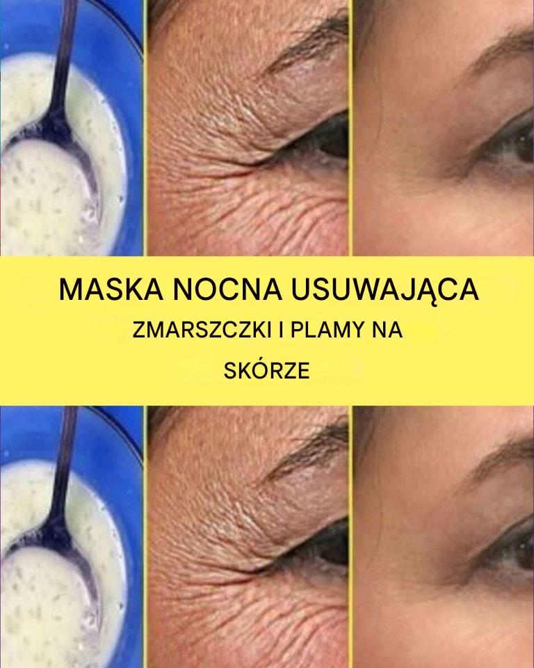 Maska naprawcza na noc przeciw zmarszczkom i niedoskonałościom skóry